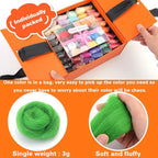 Mayboos 54 Colors Needle Felting Wool, 5.71oz Wool Roving Felting Fiber Wool - Image 2