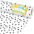 Qyeahkj Black Dot Bulletin Board Paper Roll Black Polka Dot Bulletin Board by Qyeahkj