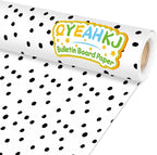Qyeahkj Black Dot Bulletin Board Paper Roll Black Polka Dot Bulletin Board by Qyeahkj