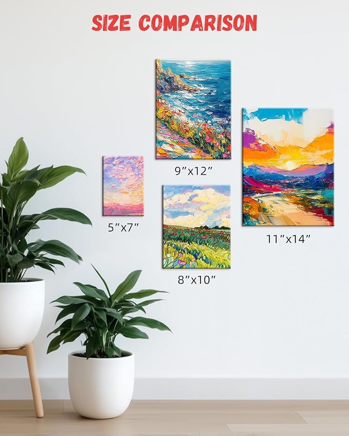 Simetufy 72 Pack 8 x 10 inch Canvas Boards - Image 6
