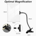 5X Magnifying Glass with Clip for Reading, 10x6 inch Large Full Page Magnifier - Image 3