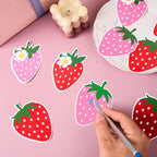 MixTeach 48 Pieces Strawberry Cutouts Summer Berry Paper Cutouts Strawberry - Image 4