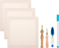 3PC 10.2''x10.2'' Punch Needle Frame, Punch Needle kit Includes 3 Wooden Frame by Zuaooz
