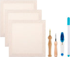 3PC 10.2''x10.2'' Punch Needle Frame, Punch Needle kit Includes 3 Wooden Frame by Zuaooz