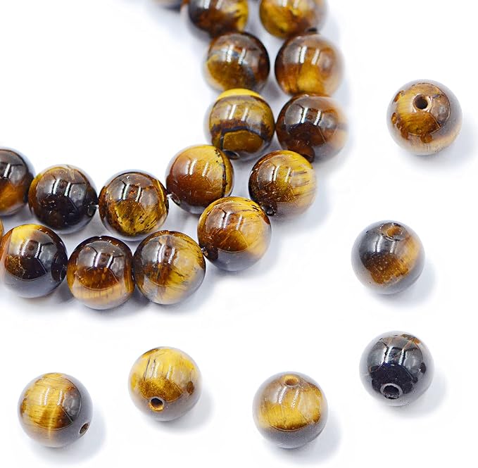 AD Beads Natural Gemstone Round Loose Beads 15" by ADBeads