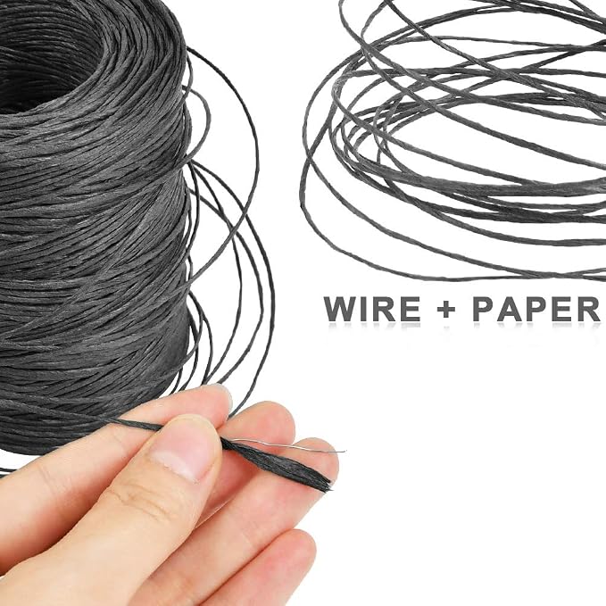TIMESETL 656 Feet Floral Bind Wire Rustic Vine Wrapping Wire, Paper Covered - Image 3