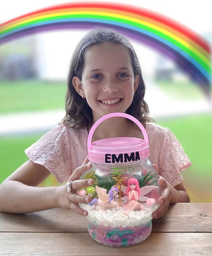 Make Your Own Light-Up Fairy & Unicorn Terrarium Arts and Crafts - Image 5