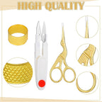 Mudder 53 Pieces Cross Stitch Tool Embroidery Starter Kit Includes Bamboo - Image 4