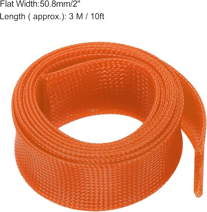 uxcell Expandable Sleeving, 2-inch 10ft Cable Sleeve - Image 3