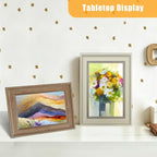 LUCKYLIFE 5x7 Picture Frame Set of 8, Rustic Farmhouse Picture Frames - Image 9