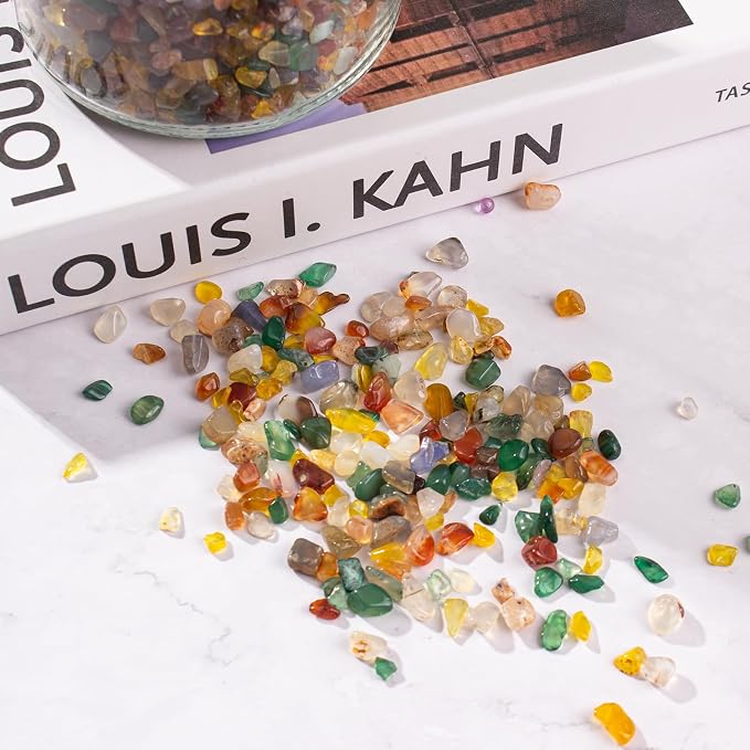 Colorful Agate Crushed Stone Crystal Chips Bulk Irregular Shaped Aquarium Decor - Image 6