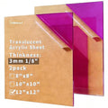 1/8 Thick 12 x 12 inch Translucent Acrylic Sheets by gdhwcxl