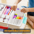 SpaceAid Craft Organizers and Storage - 24 QT Plastic Box Art Supply Storage - Image 5