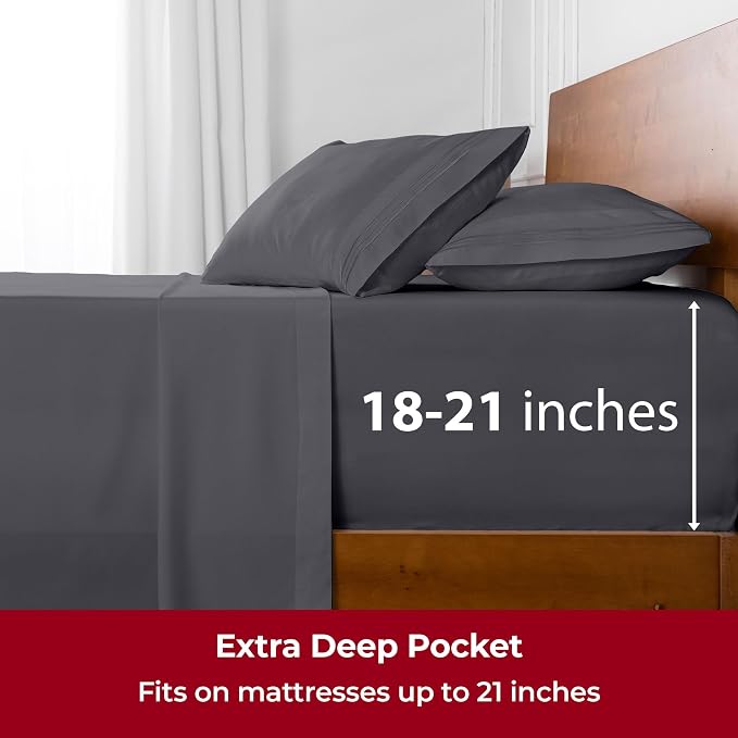 Mellanni Extra Deep Full Sheets - Image 6