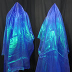 Royal Blue Iridescent Organza Fabric - Image 3