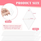 500 PCS 1.5" Diamond 60 Degrees Piecing Paper Templates, Quilting Templates - Image 2