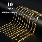 Ecoofor Gold Necklace Chains for Jewelry Making, 78.7 Feet 10 Rolls Jewelry - Image 2