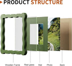 6x6 Wavy Picture Frame With Mat - Image 4