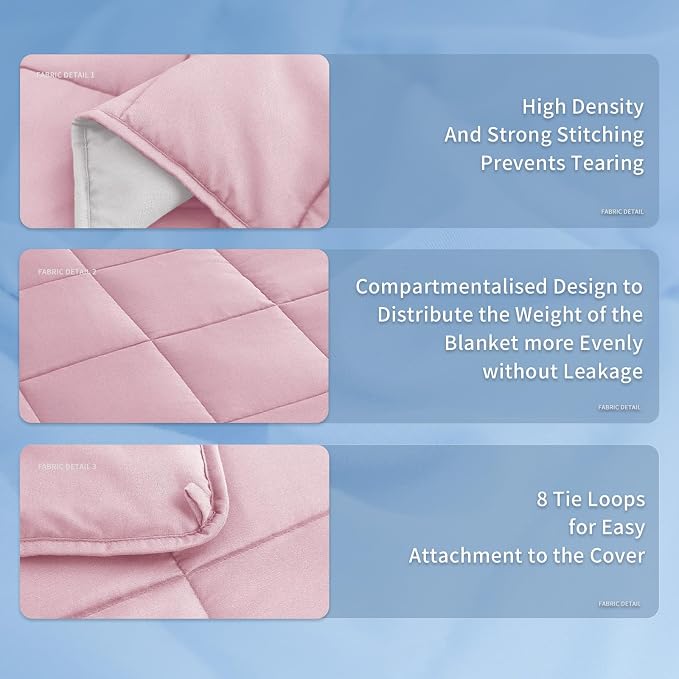 Topcee Weighted Blanket for Adults, Minky Dots Heavy Blanket for Woman - Image 7
