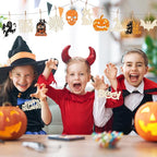 80PCS Wooden Halloween Ornaments to Paint Fall Decorations, 10 Styles DIY Blank - Image 7