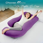 Sasttie Pregnancy Pillows for Sleeping, Jumbo U Shaped Cooling Full Body Pillow - Image 7