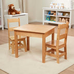Melissa & Doug Solid Wood Kids Table and Chairs - Image 7