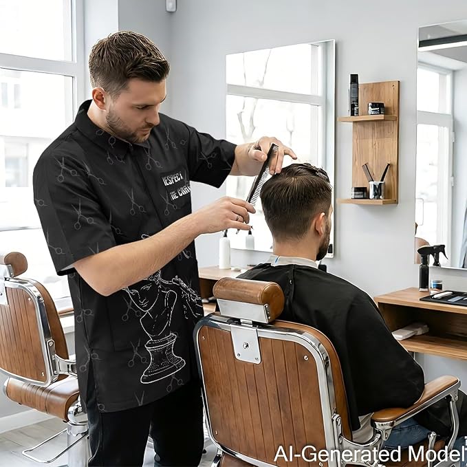 Professional Grooming Smock Unisex, Water Resistant Anti-Static | Hairdresser - Image 2