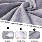 1 MIDDLE ONE Pregnancy Pillow, C Shaped Full Body Pillow - Image 3
