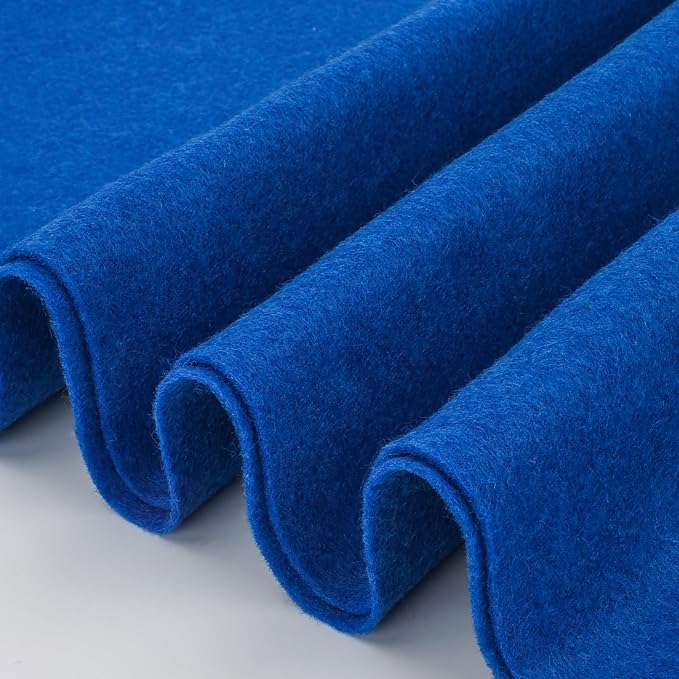Royal Blue Felt Fabric Sheet 36" X 36", 1.4mm Thick Large Soft Durable Flexible by MITINU