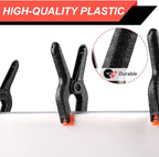 12 Pack Plastic Spring Clamps, 3.5inch Small Heavy Duty Clips - Image 3