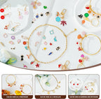 352 Pcs Assorted Charms for Jewelry Making, Mixed Enamel KC Gold Alloy Letter - Image 6