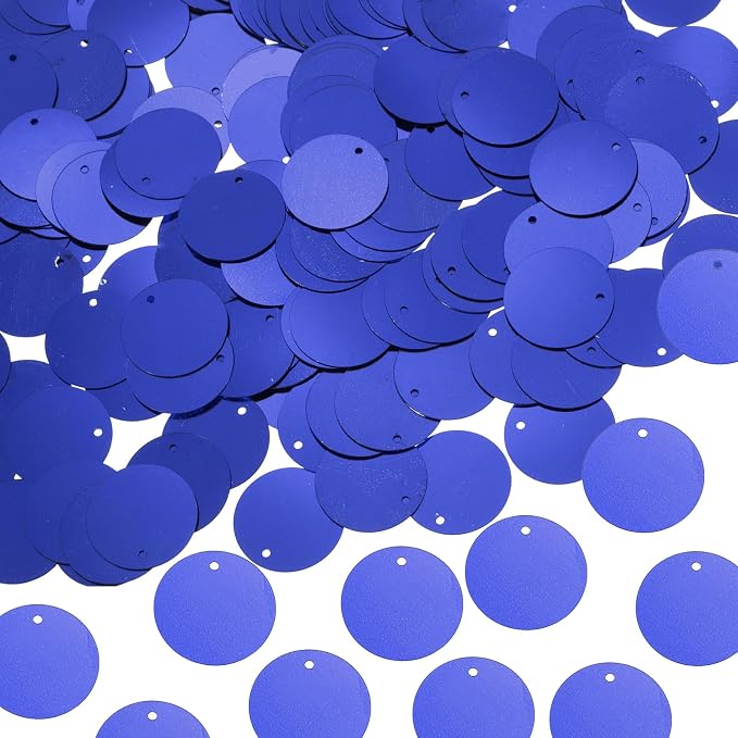 MECCANIXITY 700 Pcs Flat Round Sequins 15mm/0.6 Inch Loose Paillettes Craft by MECCANIXITY