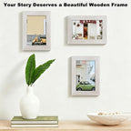RPJC 4x6 Picture Frames Made of Solid Wood High Definition Glass - Image 4