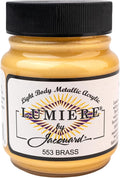 Jacquard Lumiere 2.25oz Fabric Paint Brass by Jacquard