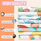 Aubliss 8pcs Fat Quarter Fabric Bundles Quilting Cotton Craft Fabric Pre-Cut - Image 3