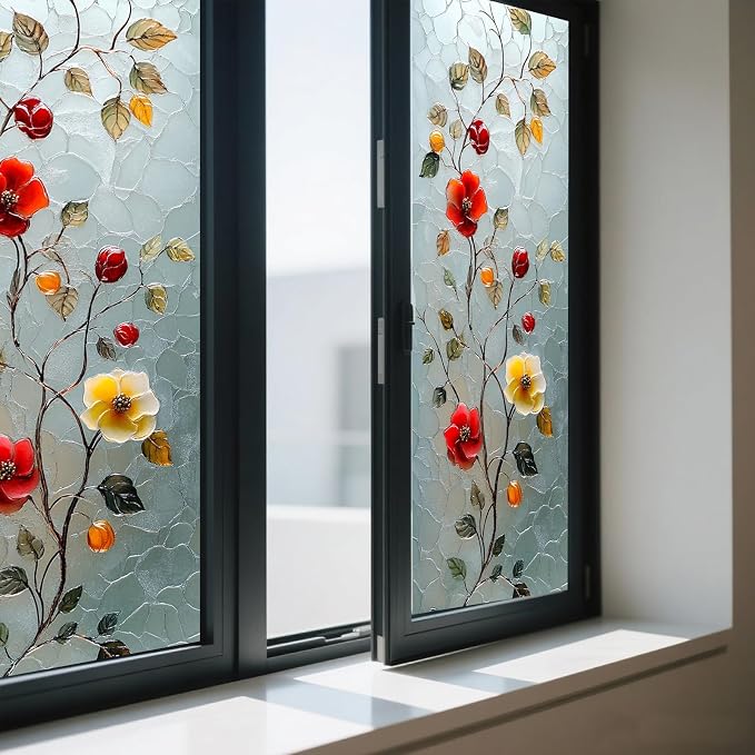 IVN Stained Glass Window Film Privacy Window Film Static Cling Window Film - Image 7