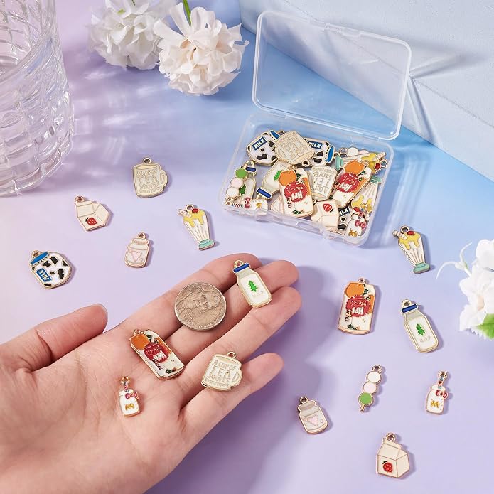 Enamel Food Charms Cute Assorted Food Pendants Sweet Dessert Charms - Image 5