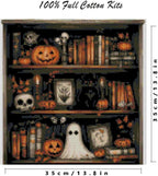 YERUOUIU Halloween Stamping Cross Stitch Kit, Ghost Counting Cross Stitch Kit - Image 2