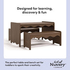 Storkcraft Casablanca Montessori Indoor Kids Table & Bench Set – GREENGUARD - Image 4