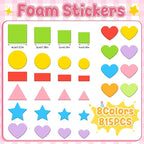 815cs Foam Shape Stickers, Self Adhesive EVA Foam Stickers - Image 2