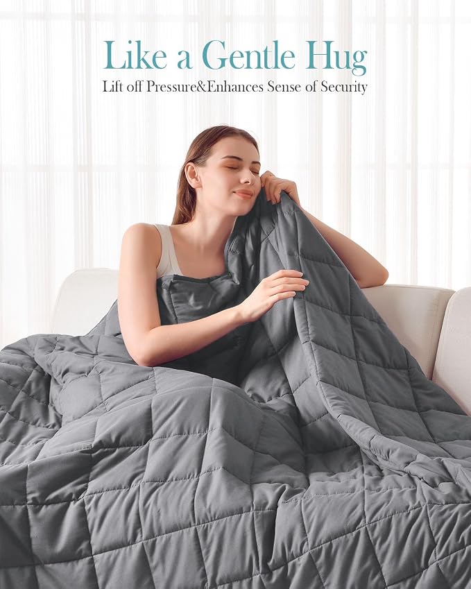Topblan Weighted Blanket for Adults 20lbs, Breathable Cooling Weighted Blanket - Image 2