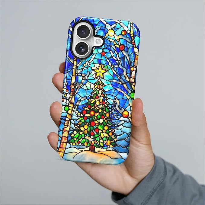 Case for iPhone 17, Scratch Resistant Hybrid Double Layer Hard Shell，Christmas - Image 5