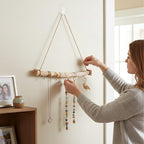 4 Pcs 15 Inch Driftwood Wall Hanging Jewelry Hanger Hanging Branch Decor - Image 7