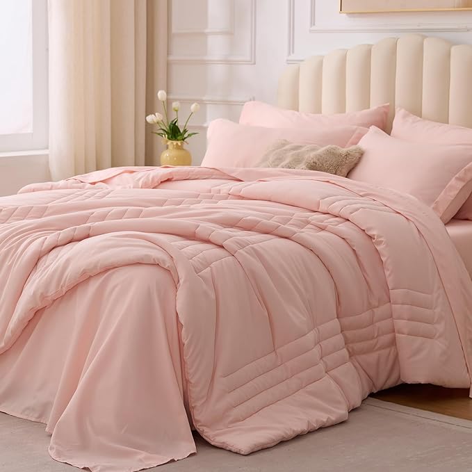 Full Comforter Set Pink by Velorose