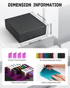 ZLCA Card Storage Box for MTG PTCG, Commander Deck Box Holds 3200+ Cards - Image 2