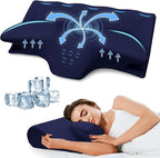 Cervical Pillow for Neck Pain Relief, Cooling Contour Memory Foam Pillows by SUFOR
