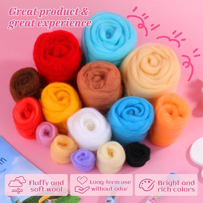 UOOU Needle Felting Kit, Mushroom Needle Felting Beginners Kit, Needle Felting - Image 4