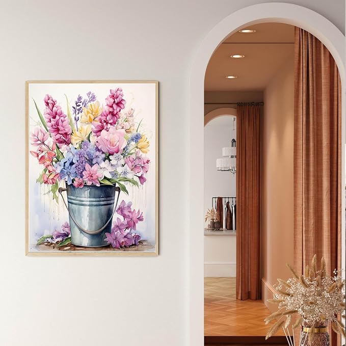 EIBEILI Diamond Art Kits for Adults-Colorful Flowers BucketDiamond Painting | - Image 7