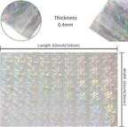 HYANG Transparent Fragment PVC Super Clear Holographic Vinyl Faux Leather - Image 4