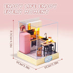 Flever Dollhouse Miniature DIY House Kit Creative Room - Image 2